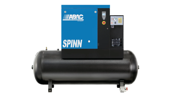 Compresseur d'air rotatif à vis réservoir 500 litres 15 CV triphasé 10 bars avec sécheur ABAC