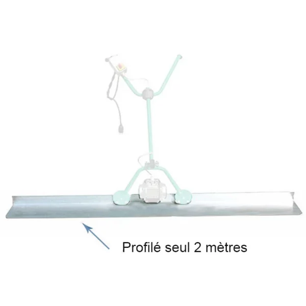 Profilé aluminium 2 M pour règle vibrante IMER