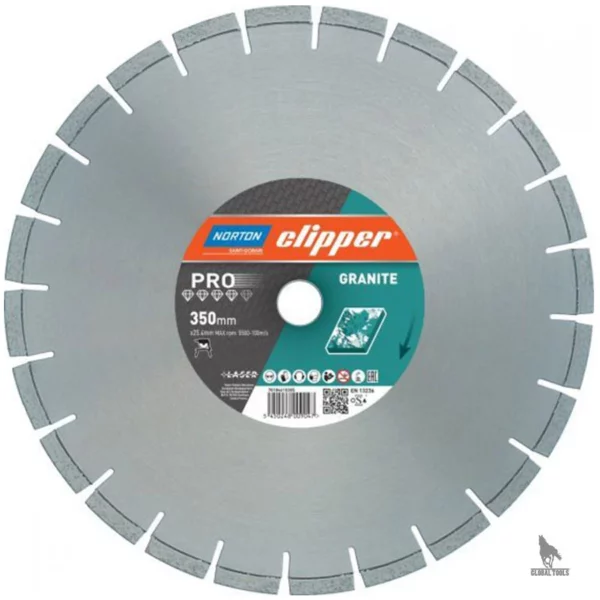 Disque diamant PRO GRANITE Ø500 x 25,4 mm NORTON CLIPPER