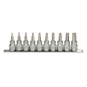 Rail de 10 douilles tournevis 3/8'' TORX® KSTOOLS