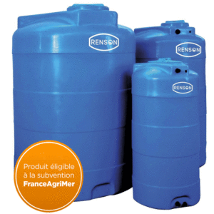 Cuve stockage verticale d'eau en PE 1000 Litres RENSON