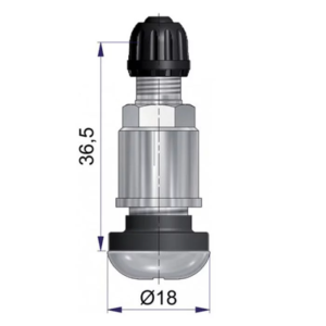 Valves ALU longueur 36.5 mm BMW