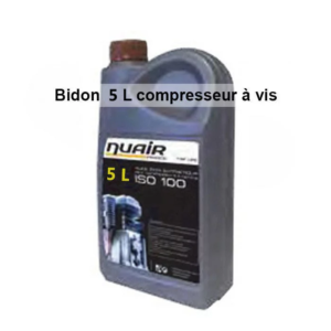 Huile minérale pour compresseur à vis 5 L NUAIR