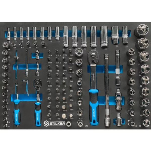 Module mousse 550x400mm douilles/cliquets 109 pièces