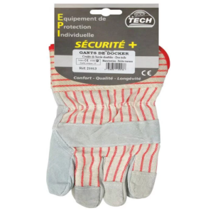 Gants docker croute de bovin T10 - carte