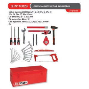 Caisse à outils pour tuyauteur 28 pièces KSTOOLS®