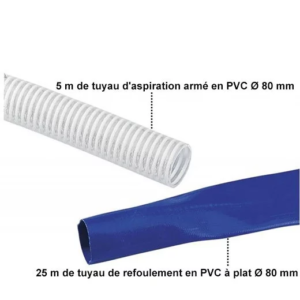 R12 Kit tuyaux pour motopompe thermique SDMO