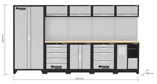 Mobilier d'atelier 5 éléments hêtre