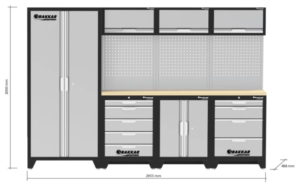 Mobilier d'atelier 4 éléments hêtre